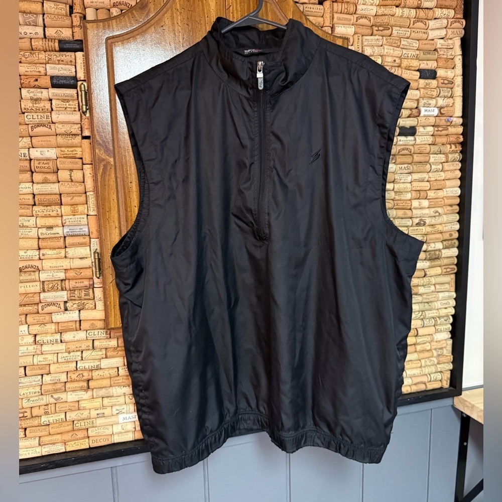 Vintage Y2K Steve & Barry’s Bubba Golf Nylon mesh lined windbreaker vest XXL